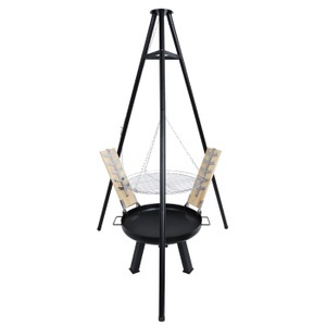 undefined, Dreibein 4-in-1 Grill mit Feuerschale