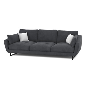 undefined, Sofa Samt DIYA anthrazit, Sofa Samt DIYA anthrazit