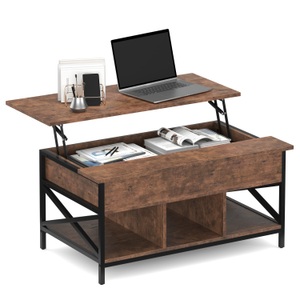 undefined, Beistelltisch Vintage BONITA mit Stauraum 100 x 60 x 48 - 62 cm
