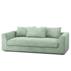 undefined, Bigsofa Samt ABBY hellgrün