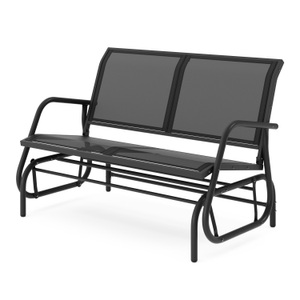 undefined, Gartenbank Schaukelbank PROMETEUS 120 cm schwarz