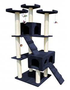 R - cat trees, Katzenbaum 182 cm blau, Katzenbaum MIRO 182 cm blau