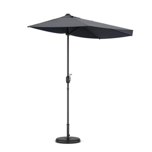 undefined, Sonnenschirm halbrund 260 cm anthrazit