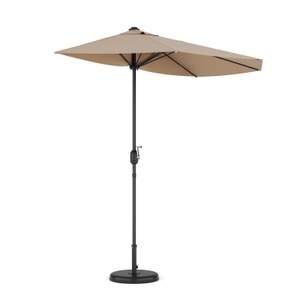 undefined, Sonnenschirm halbrund 260 cm beige