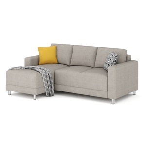 undefined, Ecksofa ERIN links grau/beige, Ecksofa ERIN links grau/beige