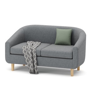 undefined, Sofa HEATHER 2-Sitzer grau, Sofa HEATHER 2-Sitzer grau