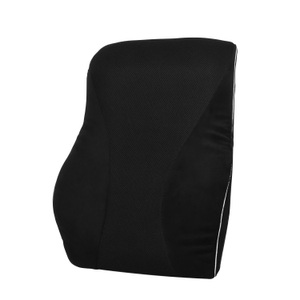 undefined, Orthopädisches Rückenkissen Samt 45 x 39 cm schwarz, Orthopädisches Rückenkissen Samt 45 x 39 cm schwarz
