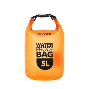 undefined, Dry Bag Tasche wasserdicht transparent orange 5L