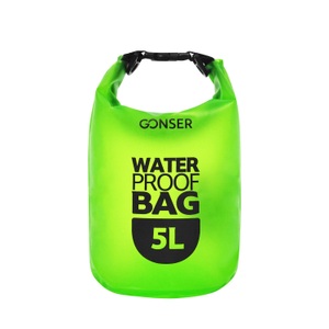 undefined, Dry Bag Tasche wasserdicht transparent grün 5L