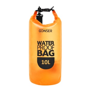 undefined, Dry Bag Tasche wasserdicht transparent orange 10L