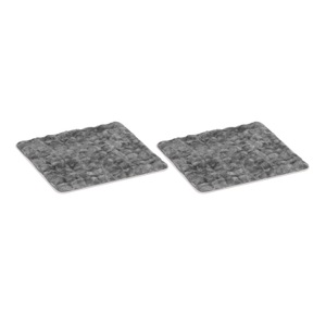 undefined, Armlehnenschoner Kunstfell 70 x 70 cm 2er Set anthrazit