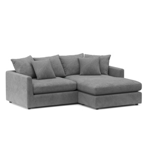 undefined, Ecksofa Cord ILONA anthrazit