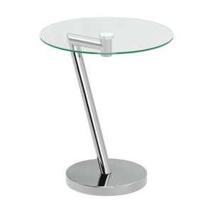 undefined, Beistelltisch Glas EVANDER rund 45 x 52 cm silber