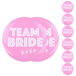 undefined, Badge TEAM BRIDE 8er Set pink