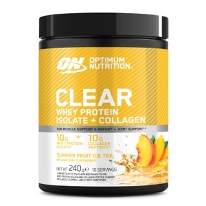 undefined, Optimum Nutrition Clear Whey Collagen 240 g Summer Ice Tea, Optimum Nutrition Clear Whey Collagen 240 g Summer Ice Tea