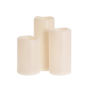 undefined, LED Kerzen Set 3-teilig elfenbein