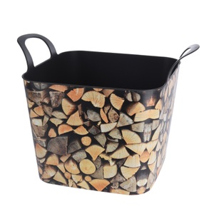 undefined, Eimer mit Henkel 36L schwarz/braun