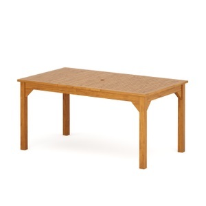 undefined, Gartentisch Holz LINDEN 156 x 90 cm