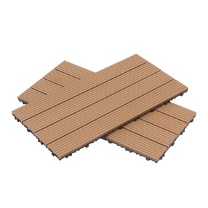 undefined, Bodenplatte DORTMUND 12er Set 60 x 30 cm hellbraun
