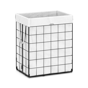 undefined, Wäschekorb Metall 1 Fach 90L weiss