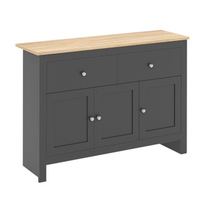 undefined, Sideboard ARLES 117 x 35 x 82 cm anthrazit