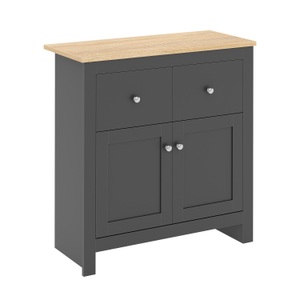 undefined, Sideboard ARLES 79 x 35 x 80 cm anthrazit