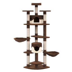 Cat trees, Katzenbaum 210 cm hoch, braun, Katzenbaum BLACKY 210 cm braun