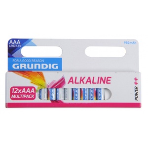 ED NL, AAA Batterien von Grundig im 12er Set, Batterie AAA GRUNDIG Power Plus 12 Stk.