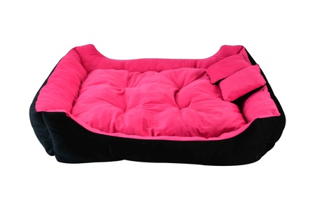 R - Teddys, Hundebett 110 x 100 x 27 cm, Hundebett BOBBY pink