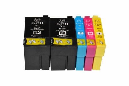 Tinte, Tintenpatronen Set kompatibel mit Epson C13T27114010 / M / C / Y / 27XL, Tintenpatronen Set kompatibel mit Epson C13T27114010 / 27XL