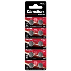 Camelion, Alkaline Knopfzelle AG13/LR44, 1,5 Volt - 10 Stück, Knopfzelle Camelion Alkaline LR44 10 Stk.