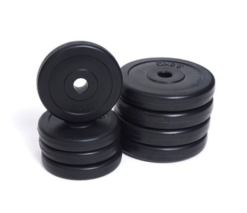Jaden, Hantelscheiben Set 4x2.5kg + 4x1.25kg = 15 kg total, Hantelscheibe Kunststoff 4 x 1.25 kg + 4 x 2.5 kg