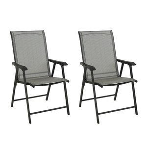 undefined, Gartenstuhl klappbar 2er Set anthrazit, Gartenstuhl klappbar 2er Set anthrazit
