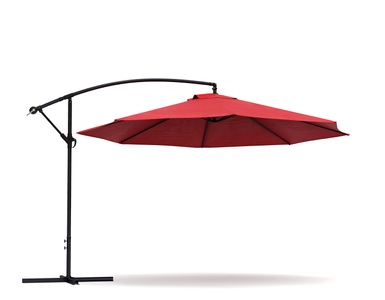 Tony Schirme, Sonnenschirm Ampelschirm 300cm rot, 