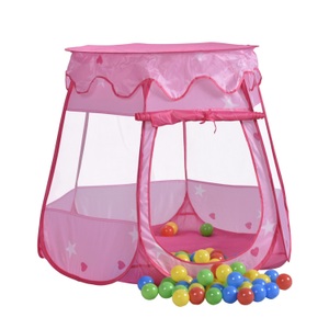 undefined, Kinderspielzelt Bällebad mit 100 Bällen, Spielzelt Bällebad pink