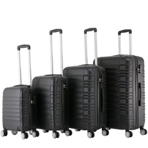 R - Reisekoffer, Reisekoffer Hartschalenkoffer 4er SET silber, Reisekoffer Hartschalenkoffer AVA 4er Set schwarz