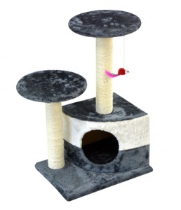 Cat trees, Katzenbaum klein grau 71 cm, Katzenbaum SAMMY 71 cm grau