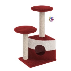 Cat trees, Katzenbaum klein rot 71 cm, Katzenbaum SAMMY 71 cm rot