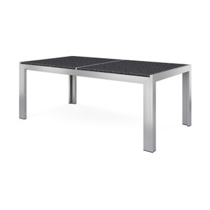 Wonderful Granit, Granittisch Edelstahl 180 x 95 x 75 cm, Granittisch Edelstahl 180 x 95 x 75 cm