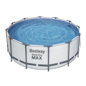 undefined, Bestway Pool Komplett-Set hellgrau 366 x 122 cm, Bestway Pool Komplett-Set hellgrau 366 x 122 cm