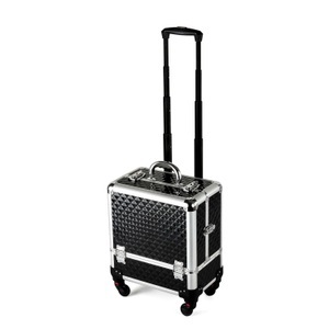 Ruby, Kosmetikkoffer Trolley Aluminium schwarz, Kosmetikkoffer Trolley BEAUTY schwarz