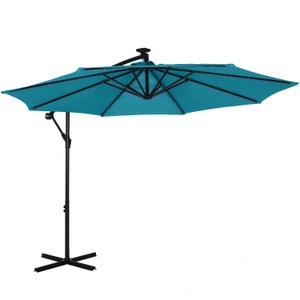 undefined, Sonnenschirm Ampelschirm BAY mit LED 300 cm blau