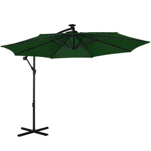 undefined, Sonnenschirm Ampelschirm BAY mit LED 300 cm grün