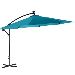 undefined, Sonnenschirm Ampelschirm BAY mit LED 350 cm blau
