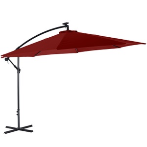 undefined, Sonnenschirm Ampelschirm BAY mit LED 350 cm rot