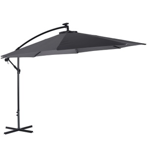 undefined, Sonnenschirm Ampelschirm BAY mit LED 350 cm anthrazit