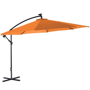undefined, Sonnenschirm Ampelschirm BAY mit LED 350 cm orange