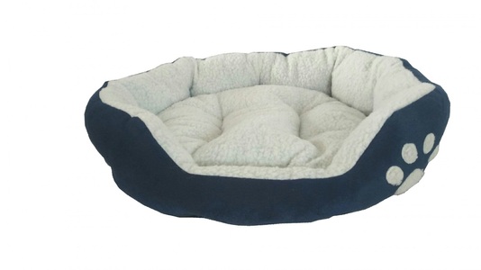 R - Teddys, Hundebett 60 x 55 x 15 cm blau, 