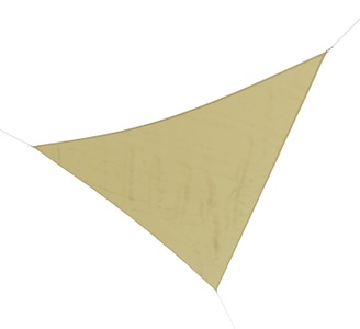 Jessica Netting, Sonnensegel Polyester Dreieck 5x5x5 m beige, Sonnensegel Polyester Dreieck 5 x 5 x 5 m beige