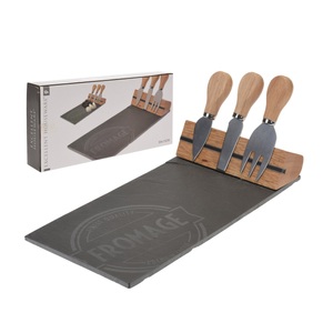 undefined, Käseplatte mit Messer 30 x 15 cm, Käseplatte mit Messer 30 x 15 cm